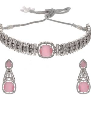 Pink quartz ad jewellery set 3