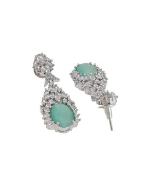 Heavy american diamond jewellery set 4