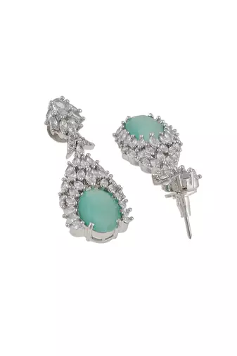 Heavy american diamond jewellery set