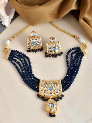 Kundan choker jewellery set 1