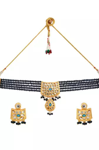 Kundan choker jewellery set