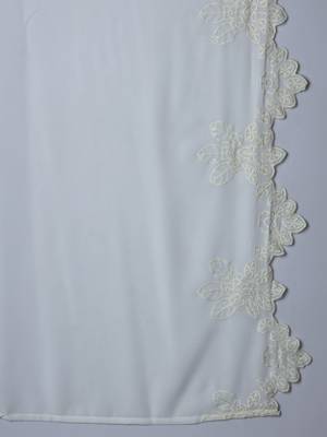 Women's White Viscose Rayon Heavy Embroidered Straight Kurta with Pant and Dupatta Set 6