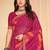 Roop Kashish Pink Color Bandhani Print Chiffon Printed Saree And Blouse Piece