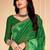Roop Kashish Green Color Bandhani Print Chiffon Printed Saree And Blouse Piece
