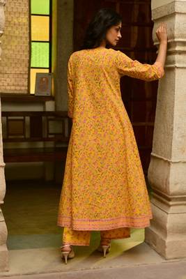 Orange Cotton Suit Set 2