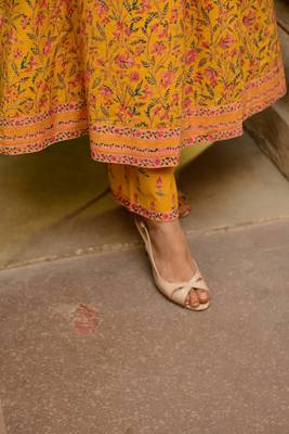 Orange Cotton Suit Set 5