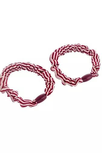 Set of 12 colorful hair rubberband