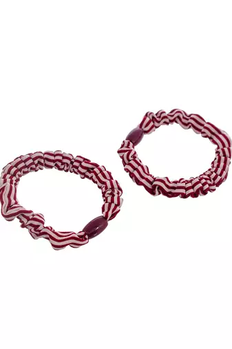 Set of 12 colorful hair rubberband