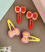 Set of 4 bow hair pin