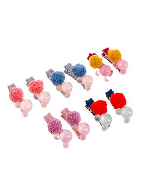 Set of 10 fur alligator hair pin 2