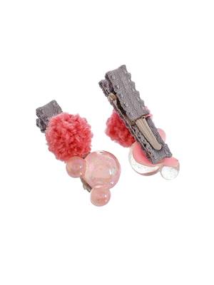 Set of 10 fur alligator hair pin 4