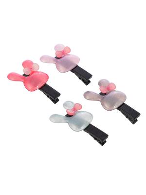 Set of 4 mickey alligator hairpin 2