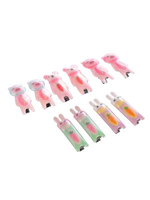 Set of 10 jelly alligator hair pin 2