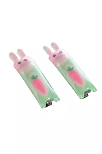 Set of 10 jelly alligator hair pin