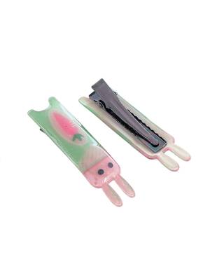 Set of 10 jelly alligator hair pin 4