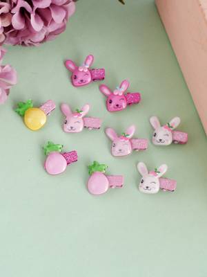 Set of 9 cute alligator hairclip 1