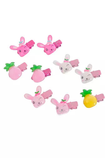 Set of 9 cute alligator hairclip