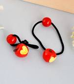 Set of 2 apple ponytail holder