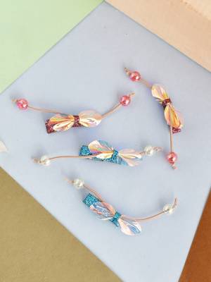 Set of 4 glitter hair accessory 1