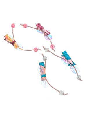 Set of 4 glitter hair accessory 4