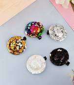 Set of 5 sequin hat hair accessory