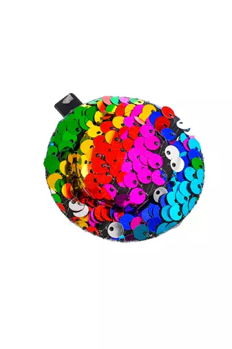Set of 5 sequin hat hair accessory