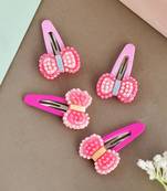 Set of 4 bow tic tac hair pin