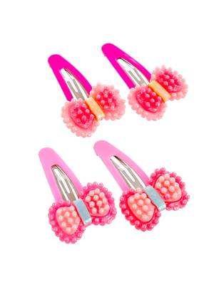 Set of 4 bow tic tac hair pin 2