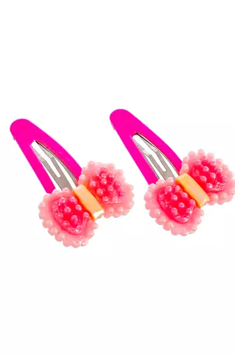 Set of 4 bow tic tac hair pin