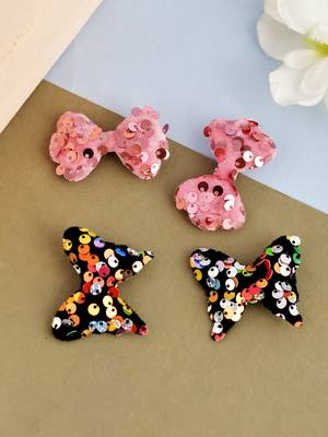 Butterfly bow sequined hair accessory 1