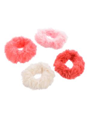 Set of 10 fur rubberbands 3