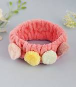 Color ball fur stretchable hairband