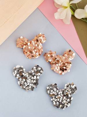 Set of 4 mickey hair pin 1
