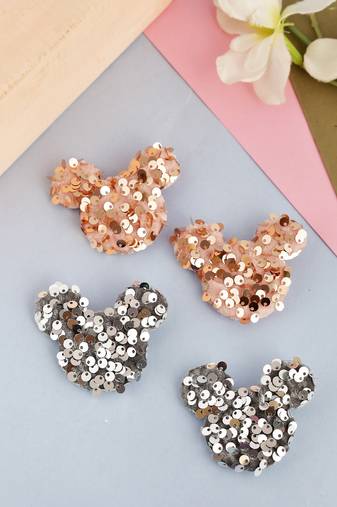 Set of 4 mickey hair pin