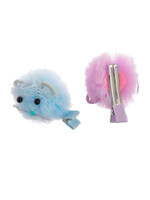 Set of 2 fur hair pin 2