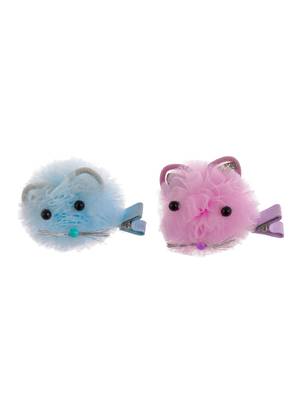 Set of 2 fur hair pin 3