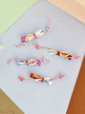 Set of 4 bow alligator hair clip 1