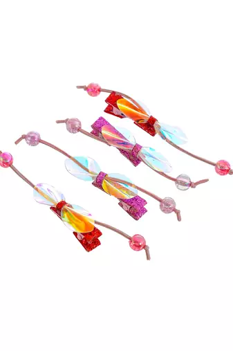 Set of 4 bow alligator hair clip
