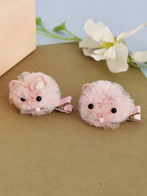 Set of 2 fur girl hair accessory 1