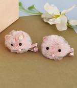 Set of 2 fur girl hair accessory
