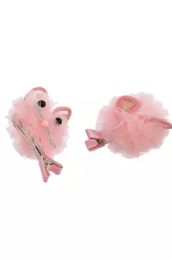 Set of 2 fur girl hair accessory