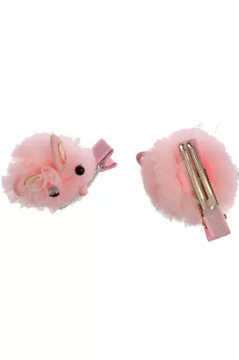 Set of 2 fur girl hair accessory