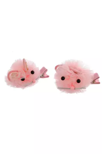 Set of 2 fur girl hair accessory