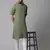 Pure cotton kurta with band collar