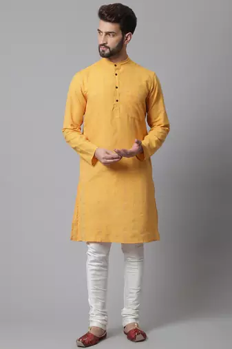 kurta with band collar