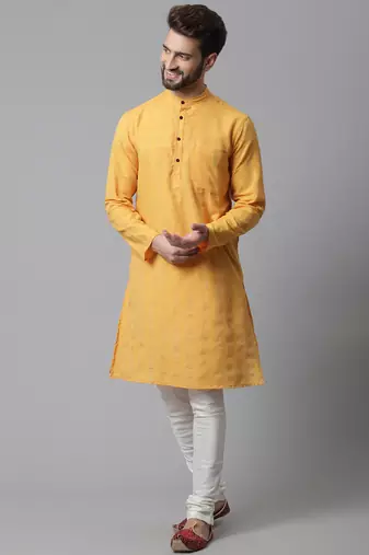 kurta with band collar