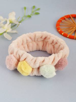 Pastel pink stretchable hairband 1