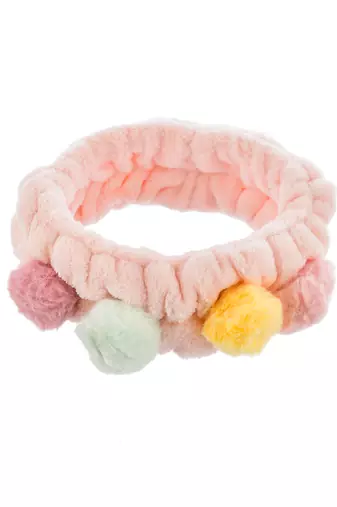 Pastel pink stretchable hairband
