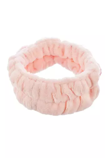 Pastel pink stretchable hairband