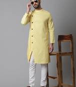 Sherwani kurta with asymetrical cut